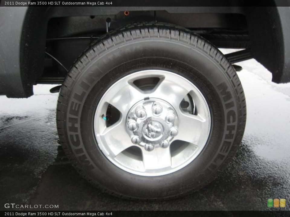 2011 Dodge Ram 3500 HD SLT Outdoorsman Mega Cab 4x4 Wheel and Tire Photo #43209198