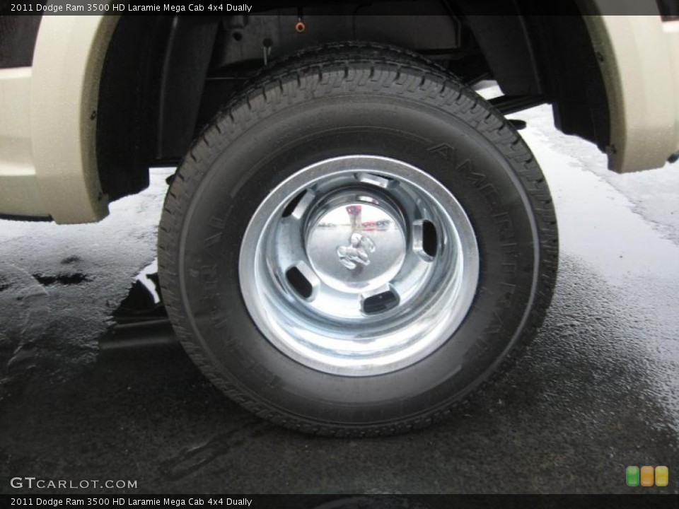 2011 Dodge Ram 3500 HD Laramie Mega Cab 4x4 Dually Wheel and Tire Photo #43209466