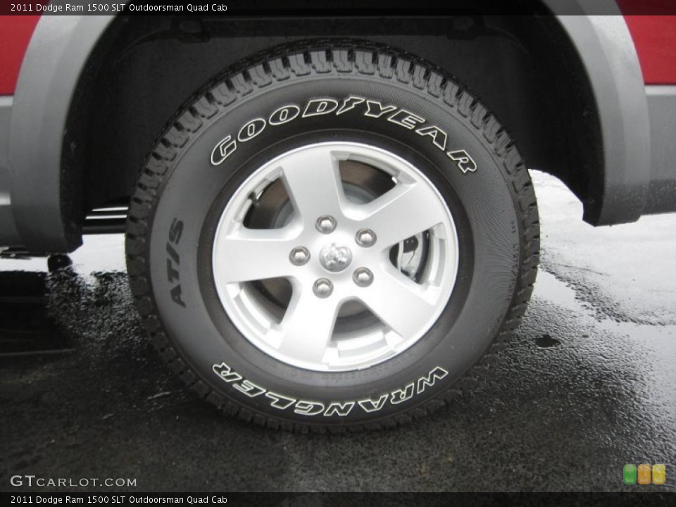 2011 Dodge Ram 1500 SLT Outdoorsman Quad Cab Wheel and Tire Photo #43211226