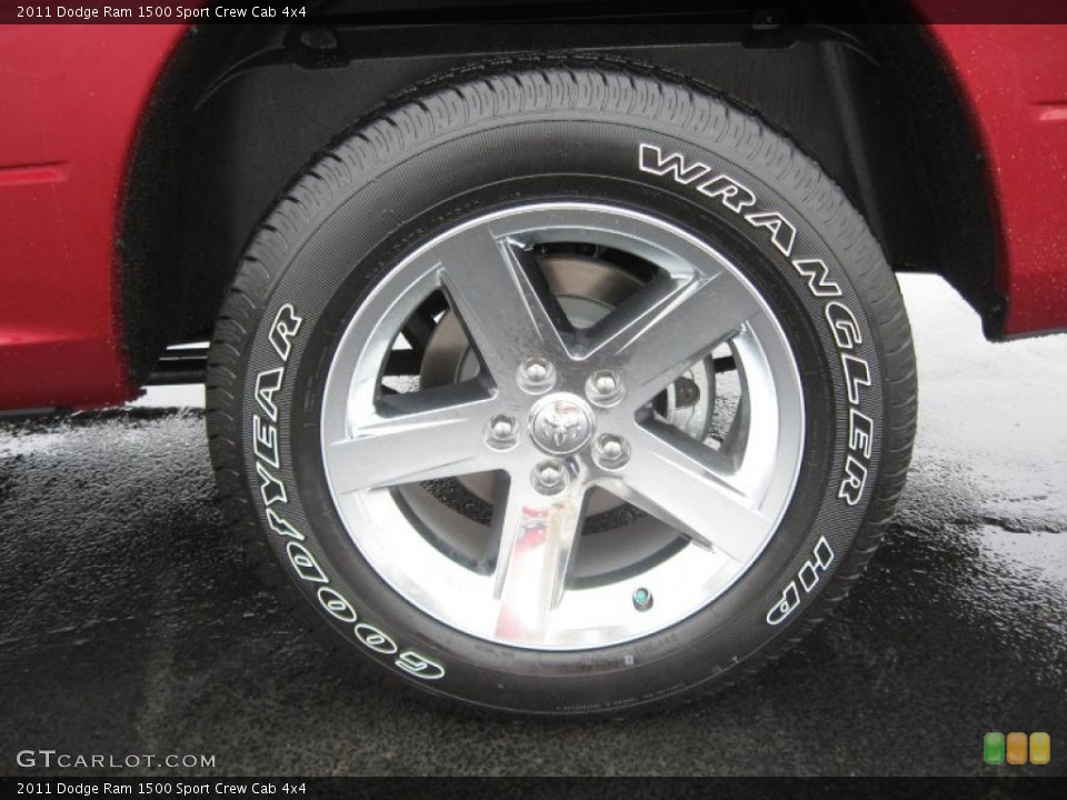 2011 Dodge Ram 1500 Sport Crew Cab 4x4 Wheel and Tire Photo #43211782