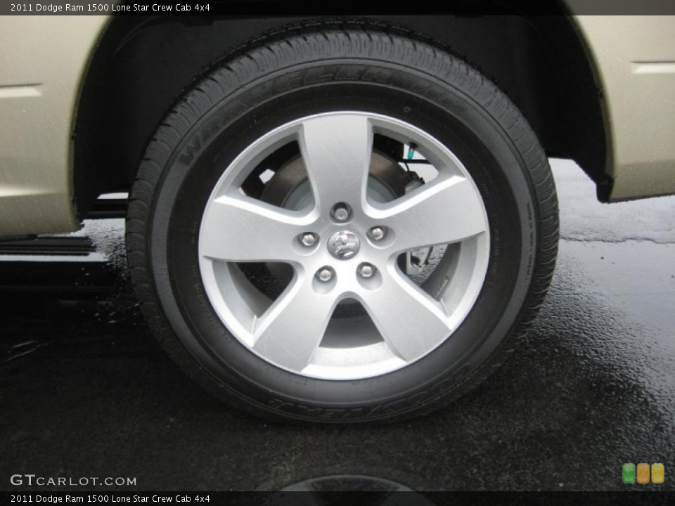 2011 Dodge Ram 1500 Lone Star Crew Cab 4x4 Wheel and Tire Photo #43212050