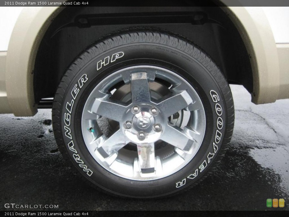 2011 Dodge Ram 1500 Laramie Quad Cab 4x4 Wheel and Tire Photo #43212334