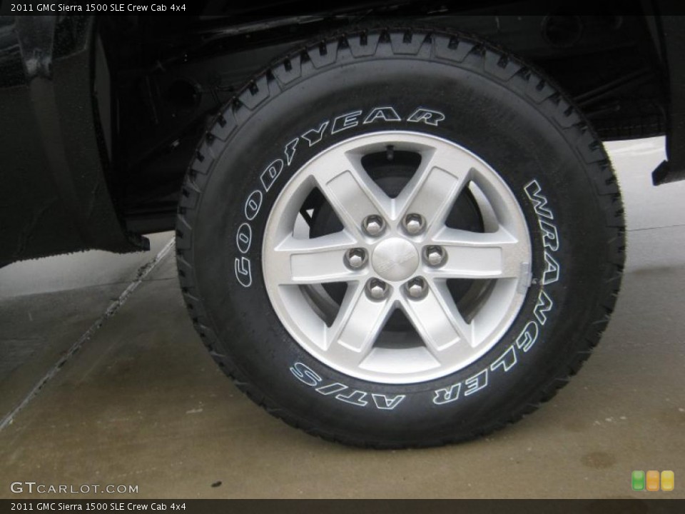 2011 GMC Sierra 1500 SLE Crew Cab 4x4 Wheel and Tire Photo #43218634