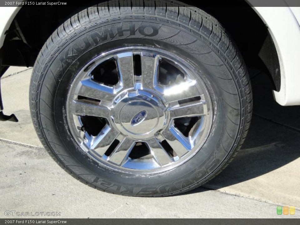 2007 Ford F150 Lariat SuperCrew Wheel and Tire Photo #43220970