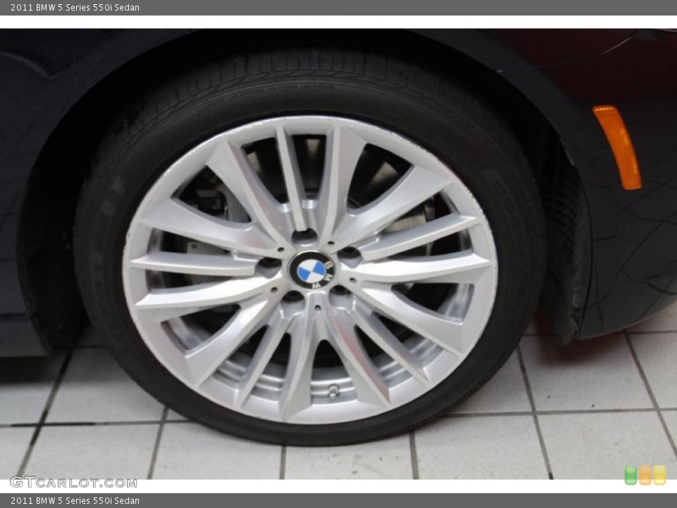 2011 BMW 5 Series 550i Sedan Wheel and Tire Photo #43226323