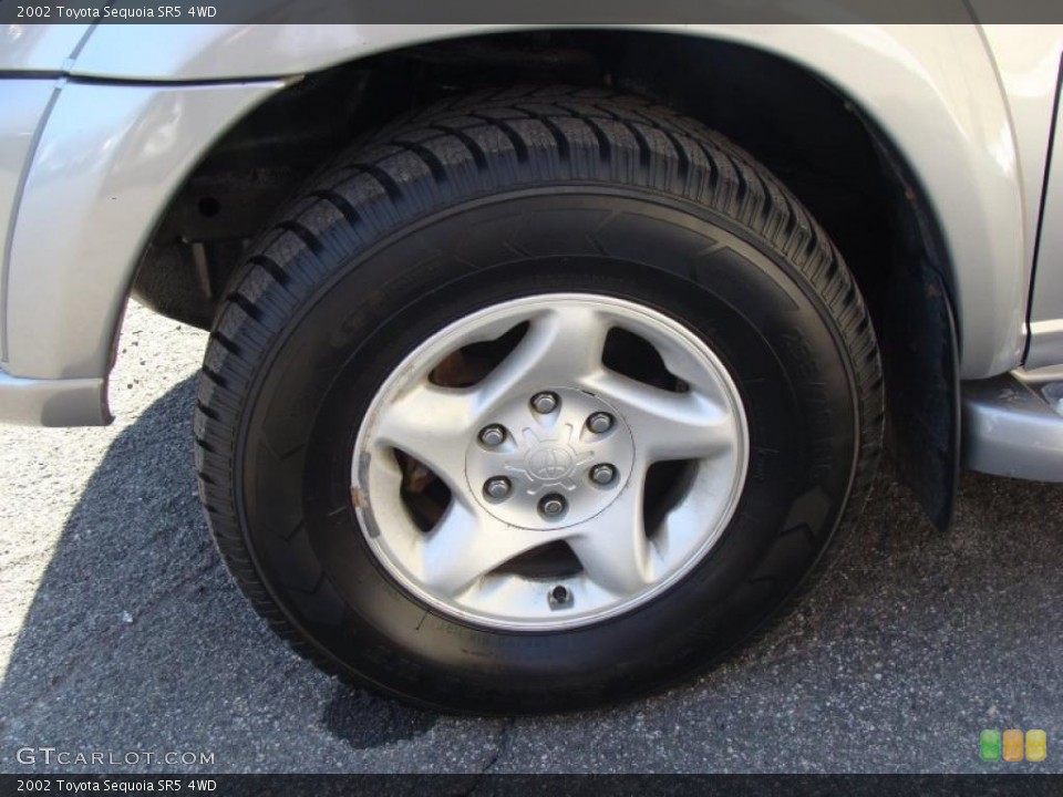 2002 Toyota Sequoia SR5 4WD Wheel and Tire Photo #43235900