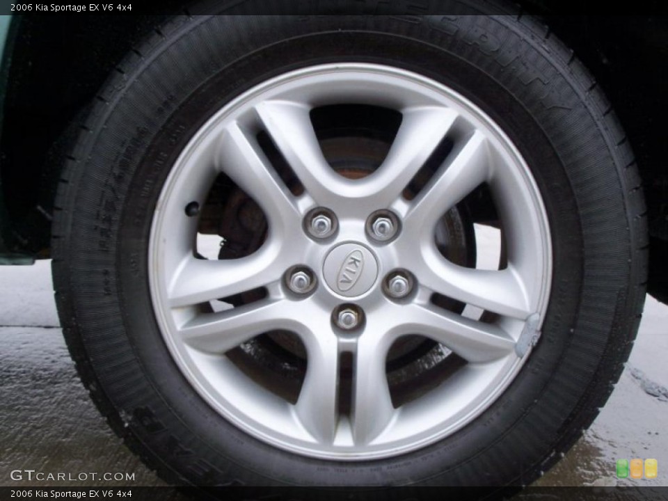 2006 Kia Sportage EX V6 4x4 Wheel and Tire Photo #43263954