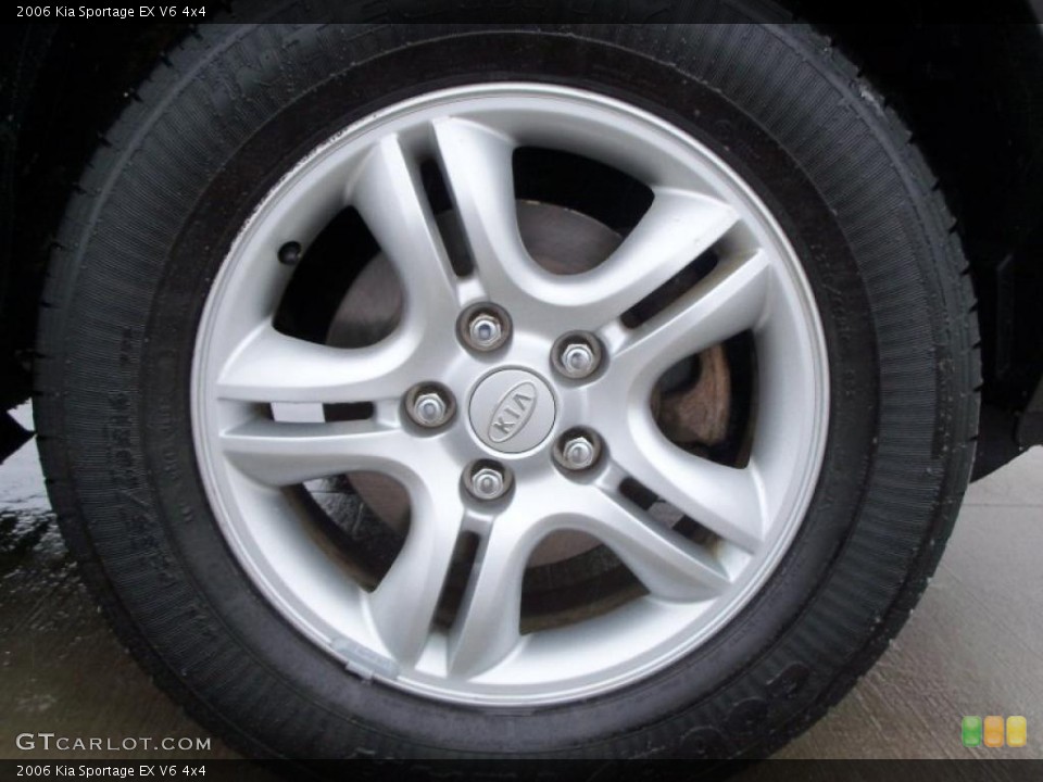 2006 Kia Sportage EX V6 4x4 Wheel and Tire Photo #43263986