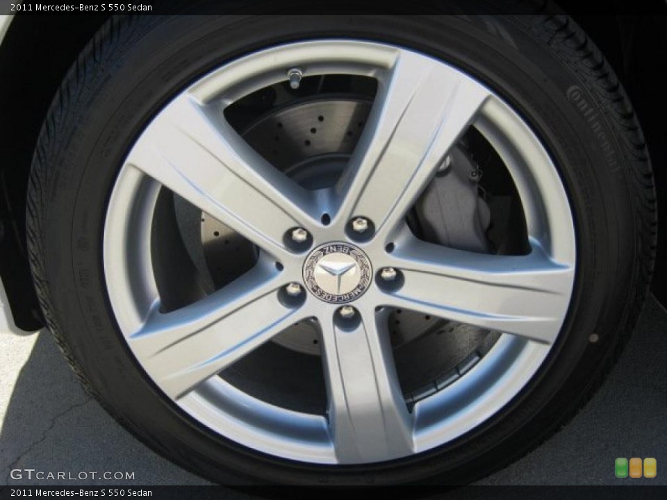 2011 Mercedes-Benz S 550 Sedan Wheel and Tire Photo #43264254