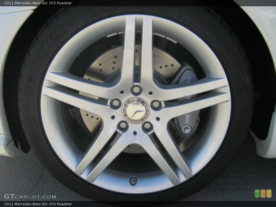 2011 Mercedes-Benz SLK 350 Roadster Wheel and Tire Photo #43264902