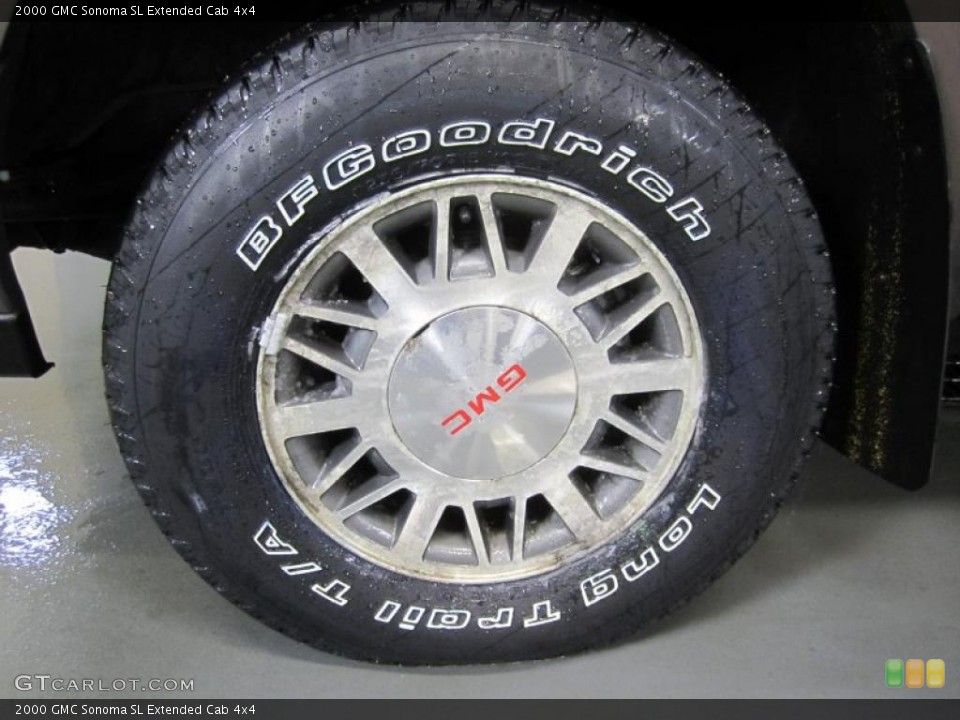 2000 GMC Sonoma SL Extended Cab 4x4 Wheel and Tire Photo #43270206