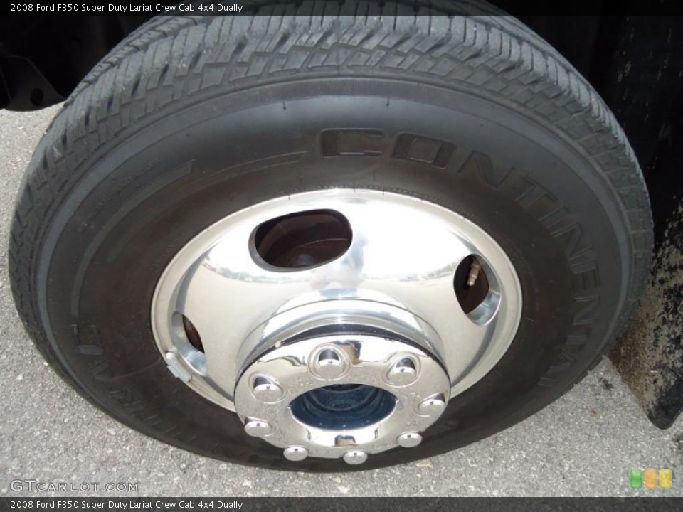 2008 Ford F350 Super Duty Lariat Crew Cab 4x4 Dually Wheel and Tire Photo #43287924
