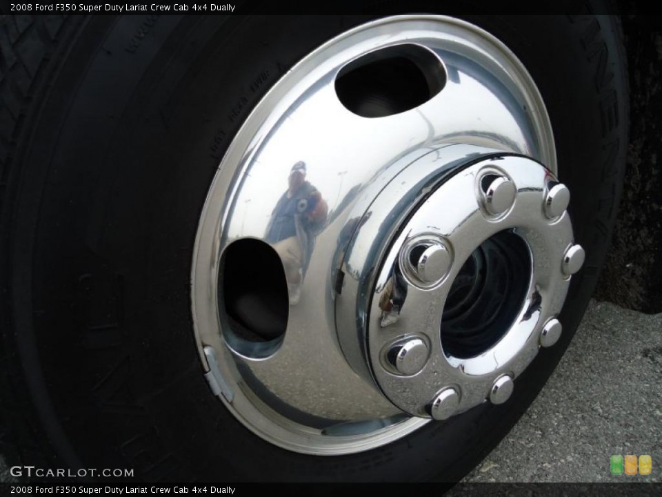 2008 Ford F350 Super Duty Lariat Crew Cab 4x4 Dually Wheel and Tire Photo #43287940