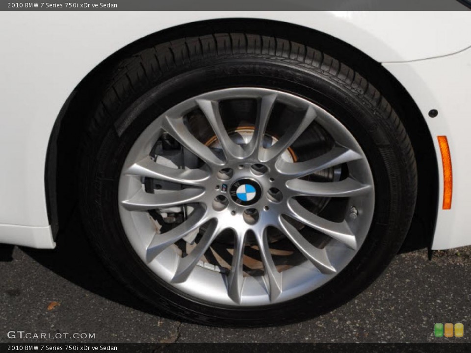 2010 BMW 7 Series 750i xDrive Sedan Wheel and Tire Photo #43323475