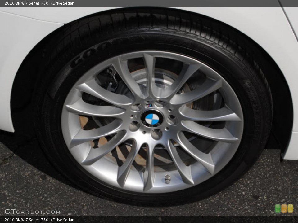 2010 BMW 7 Series 750i xDrive Sedan Wheel and Tire Photo #43323551