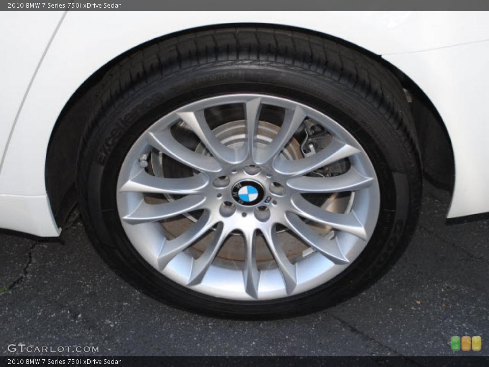 2010 BMW 7 Series 750i xDrive Sedan Wheel and Tire Photo #43323619