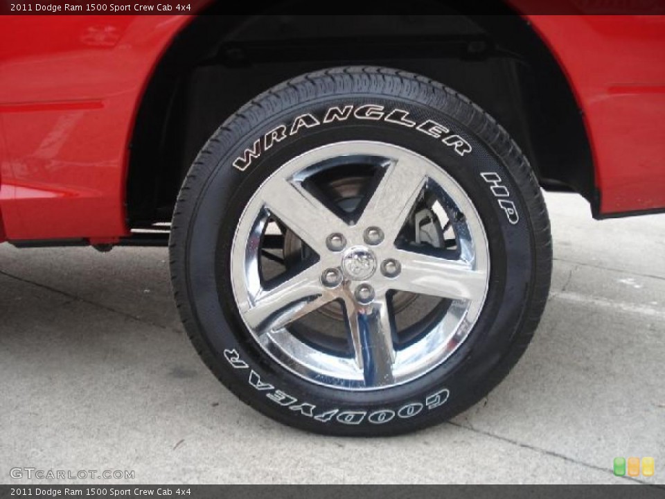 2011 Dodge Ram 1500 Sport Crew Cab 4x4 Wheel and Tire Photo #43327923
