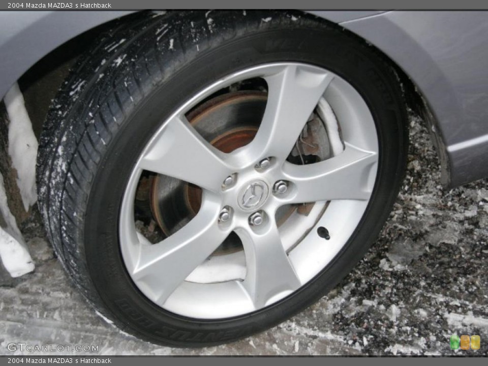2004 Mazda MAZDA3 s Hatchback Wheel and Tire Photo #43336920
