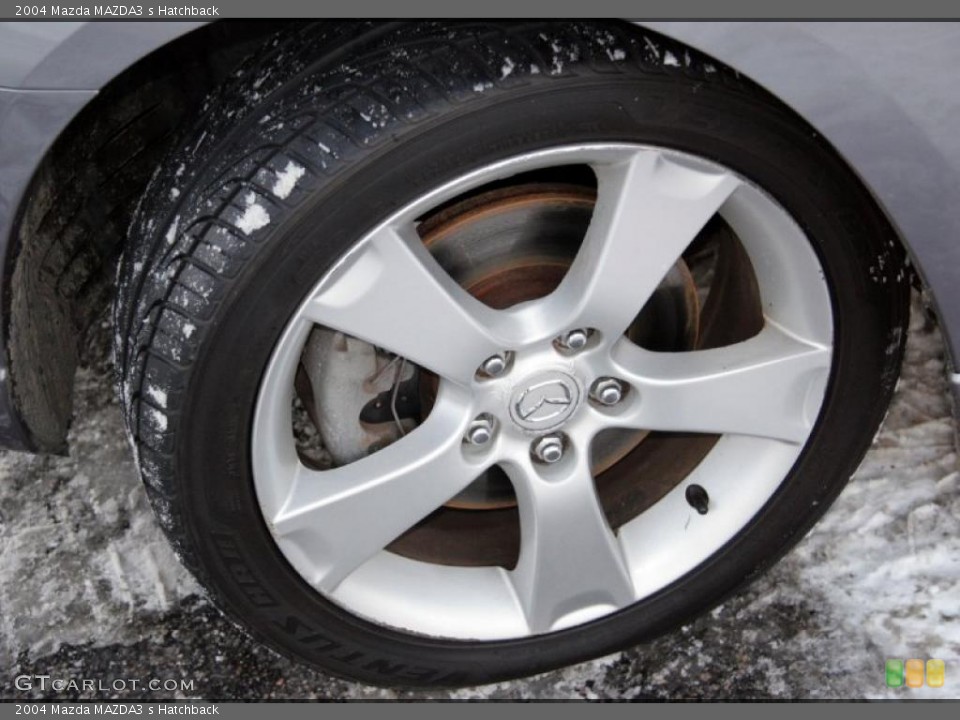 2004 Mazda MAZDA3 s Hatchback Wheel and Tire Photo #43336948