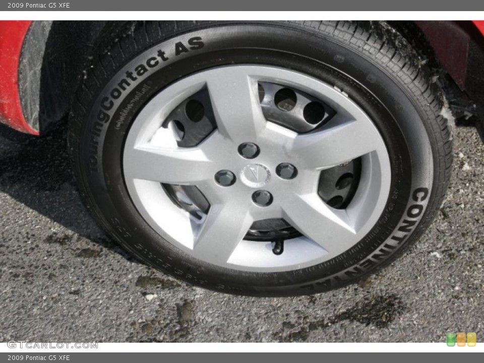 2009 Pontiac G5 XFE Wheel and Tire Photo #43337581
