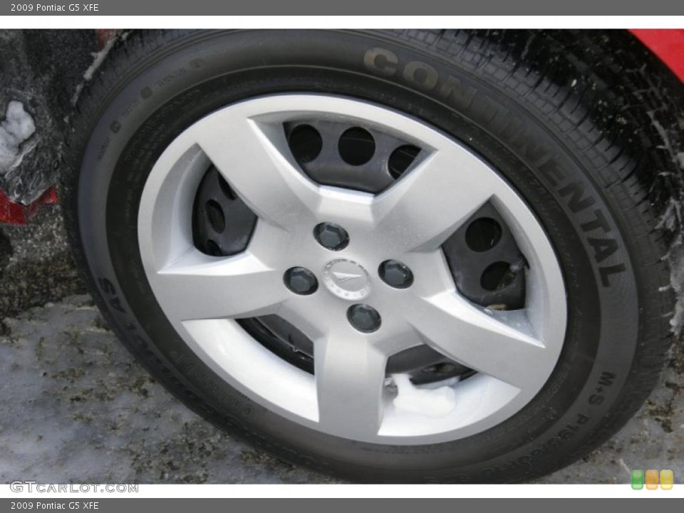 2009 Pontiac G5 XFE Wheel and Tire Photo #43337585
