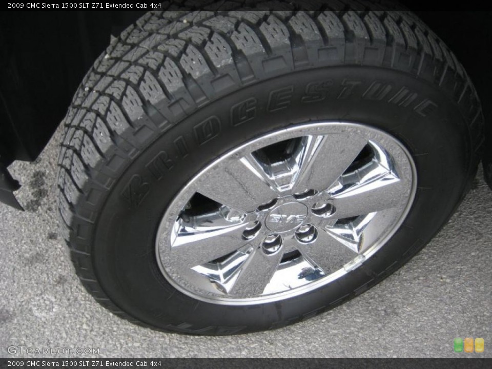 2009 GMC Sierra 1500 SLT Z71 Extended Cab 4x4 Wheel and Tire Photo #43344735