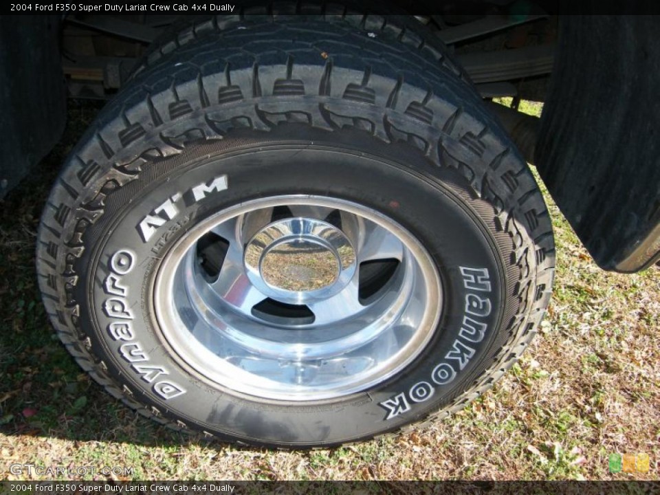 2004 Ford F350 Super Duty Lariat Crew Cab 4x4 Dually Wheel and Tire Photo #43352697