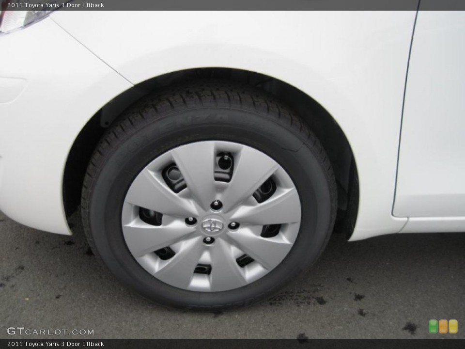 2011 Toyota Yaris 3 Door Liftback Wheel and Tire Photo #43364468