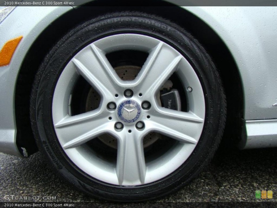 2010 Mercedes-Benz C 300 Sport 4Matic Wheel and Tire Photo #43365768