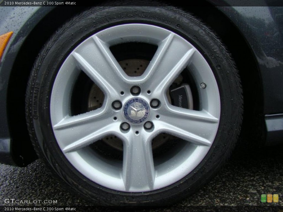 2010 Mercedes-Benz C 300 Sport 4Matic Wheel and Tire Photo #43366536