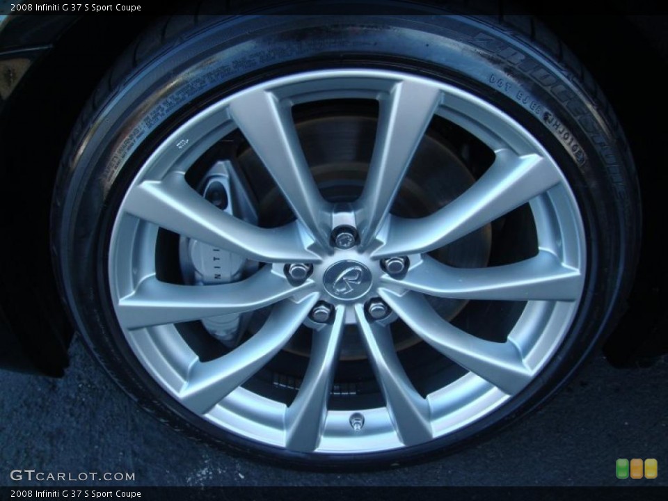 2008 Infiniti G 37 S Sport Coupe Wheel and Tire Photo #43407816