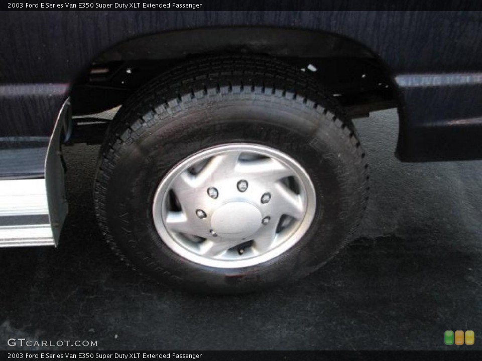 2003 Ford E Series Van E350 Super Duty XLT Extended Passenger Wheel and Tire Photo #43438258