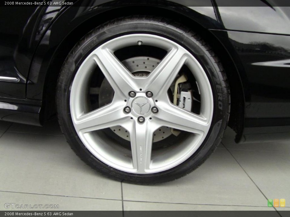 2008 Mercedes-Benz S 63 AMG Sedan Wheel and Tire Photo #43444000