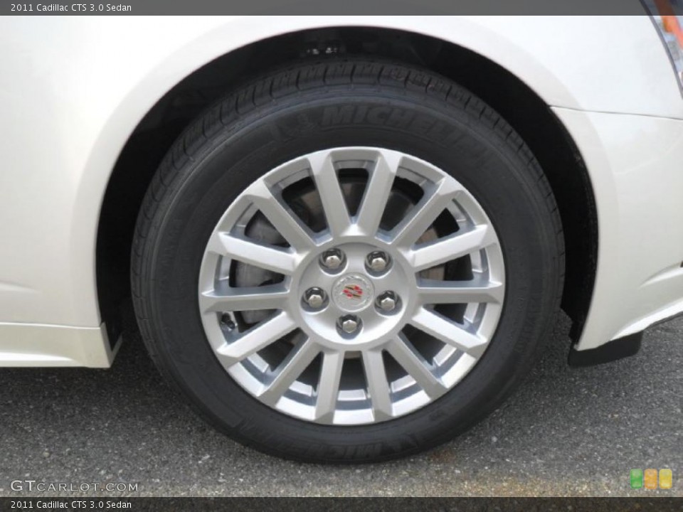 2011 Cadillac CTS 3.0 Sedan Wheel and Tire Photo #43457484