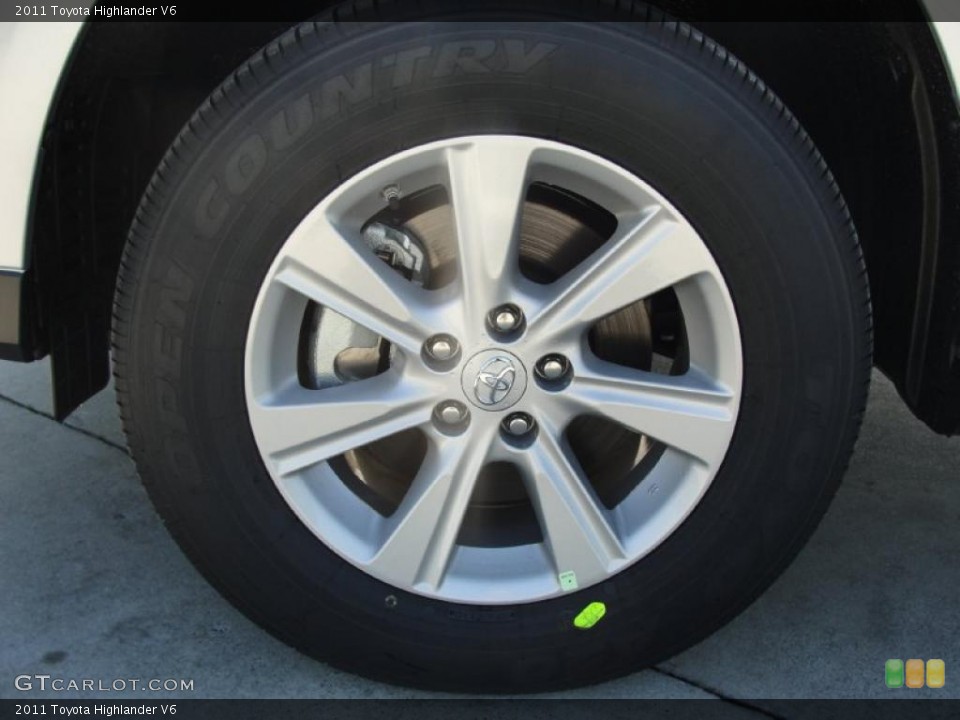 2011 Toyota Highlander V6 Wheel and Tire Photo #43539164