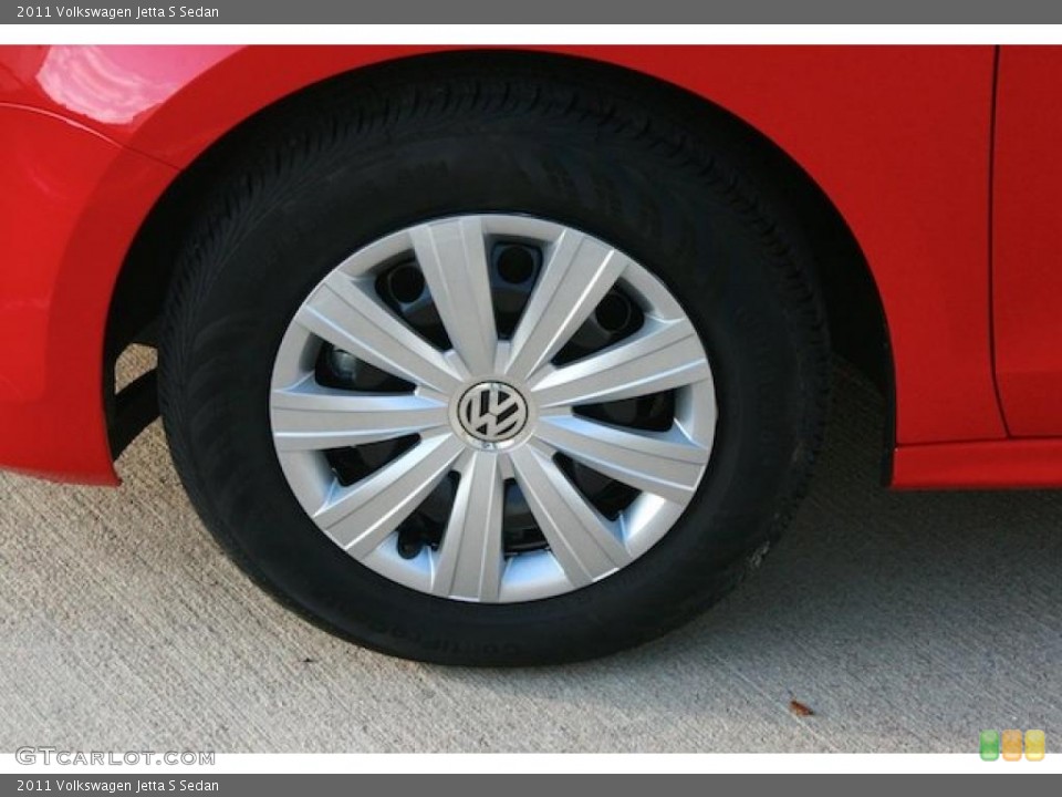 2011 Volkswagen Jetta S Sedan Wheel and Tire Photo #43543482