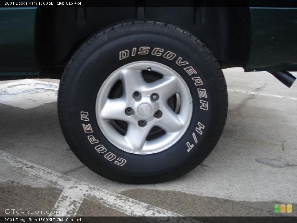 2001 Dodge Ram 1500 SLT Club Cab 4x4 Wheel and Tire Photo #43546024