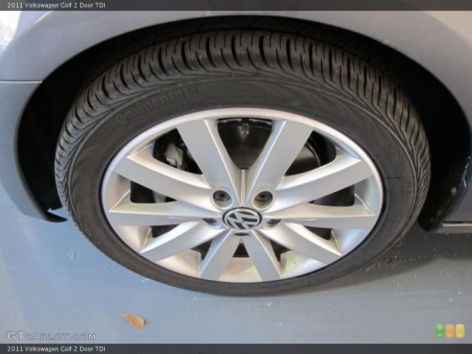 2011 Volkswagen Golf 2 Door TDI Wheel and Tire Photo #43571758
