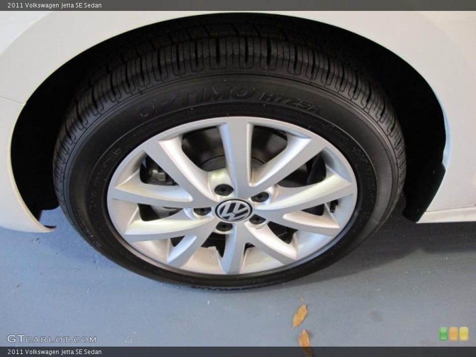 2011 Volkswagen Jetta SE Sedan Wheel and Tire Photo #43573604