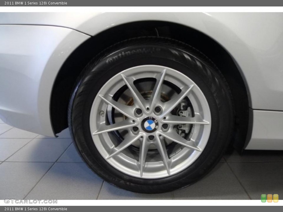 2011 BMW 1 Series 128i Convertible Wheel and Tire Photo #43621191