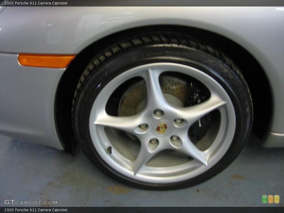 2003 Porsche 911 Carrera Cabriolet Wheel and Tire Photo #43656307