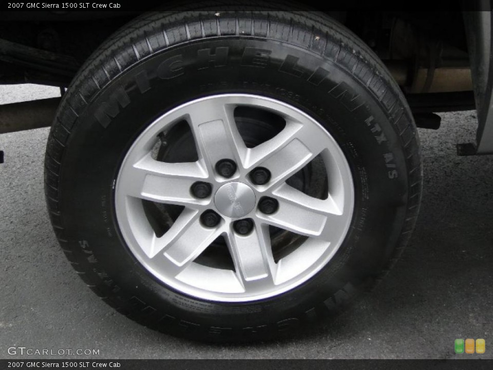 2007 GMC Sierra 1500 SLT Crew Cab Wheel and Tire Photo #43680844