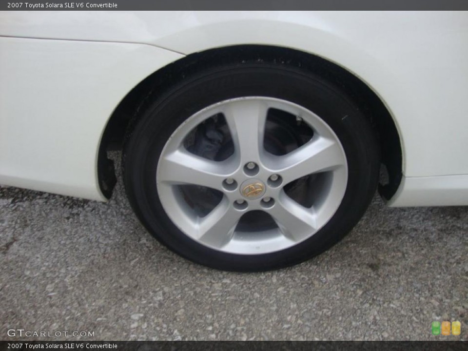 2007 Toyota Solara SLE V6 Convertible Wheel and Tire Photo #43742132