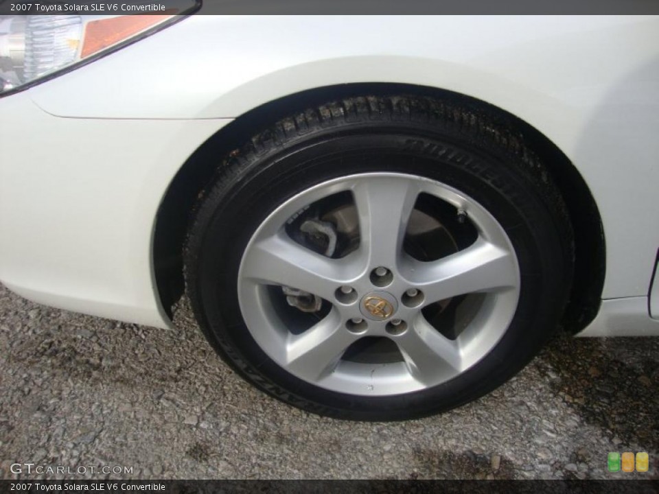 2007 Toyota Solara SLE V6 Convertible Wheel and Tire Photo #43742260