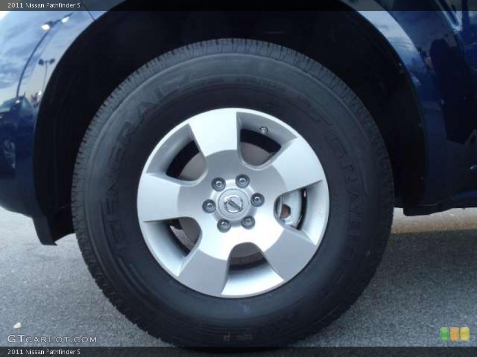 2011 Nissan Pathfinder S Wheel and Tire Photo #43782974