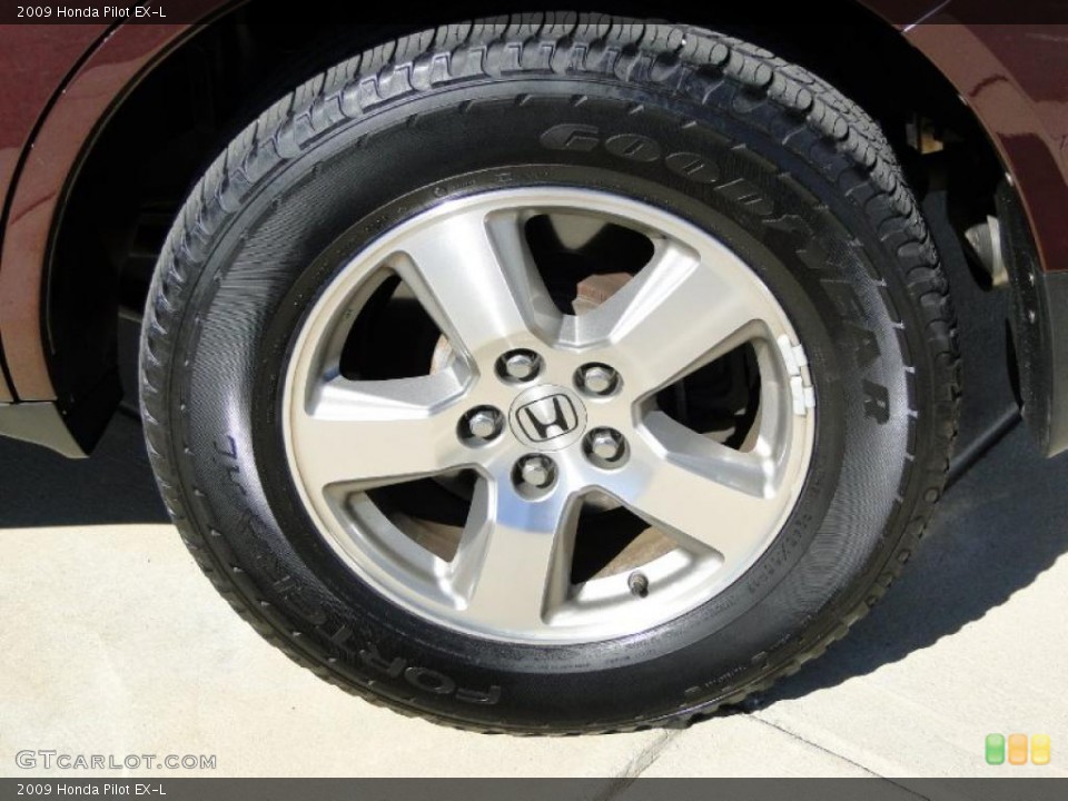 2009 Honda Pilot EX-L Wheel and Tire Photo #43826147