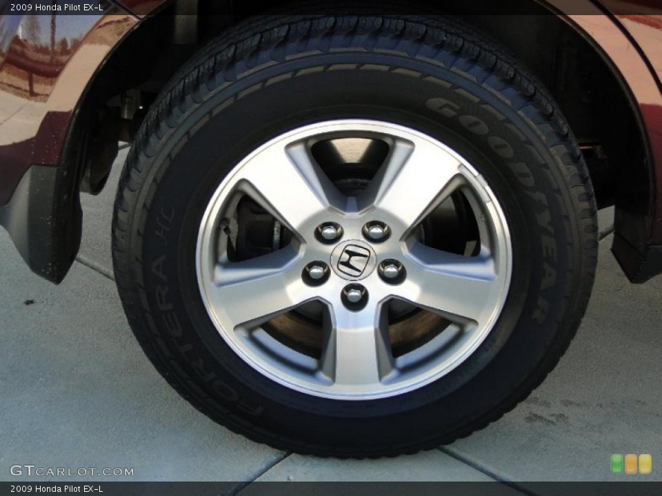 2009 Honda Pilot EX-L Wheel and Tire Photo #43826165