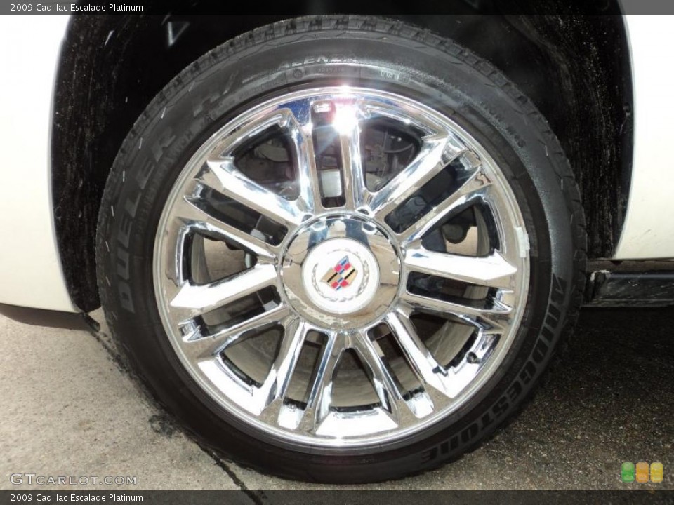 2009 Cadillac Escalade Platinum Wheel and Tire Photo #43832081