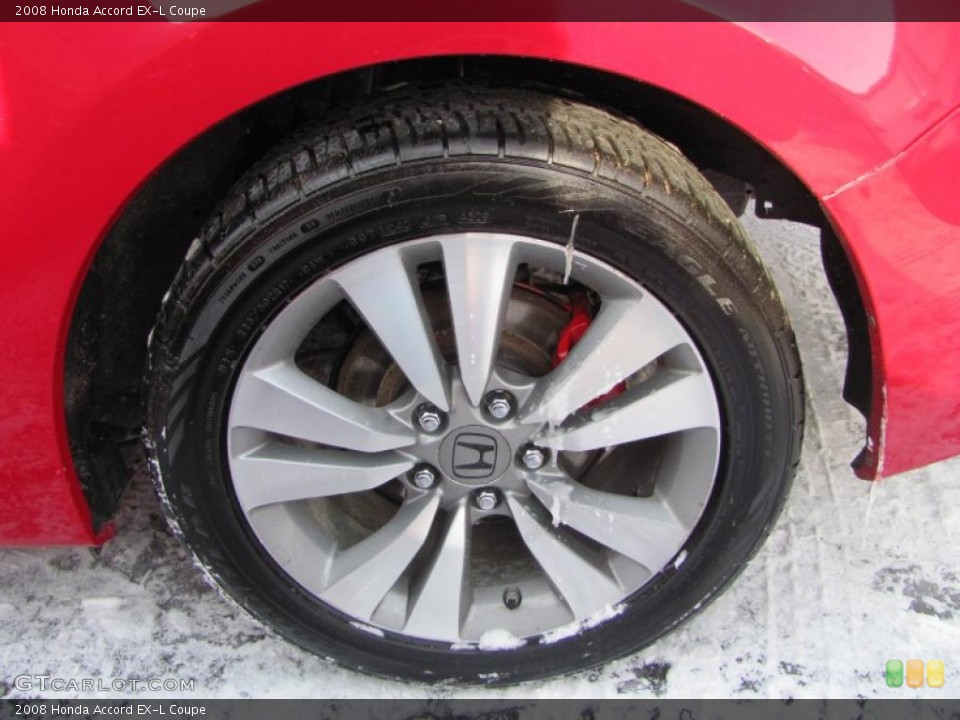 2008 Honda Accord EX-L Coupe Wheel and Tire Photo #43856489