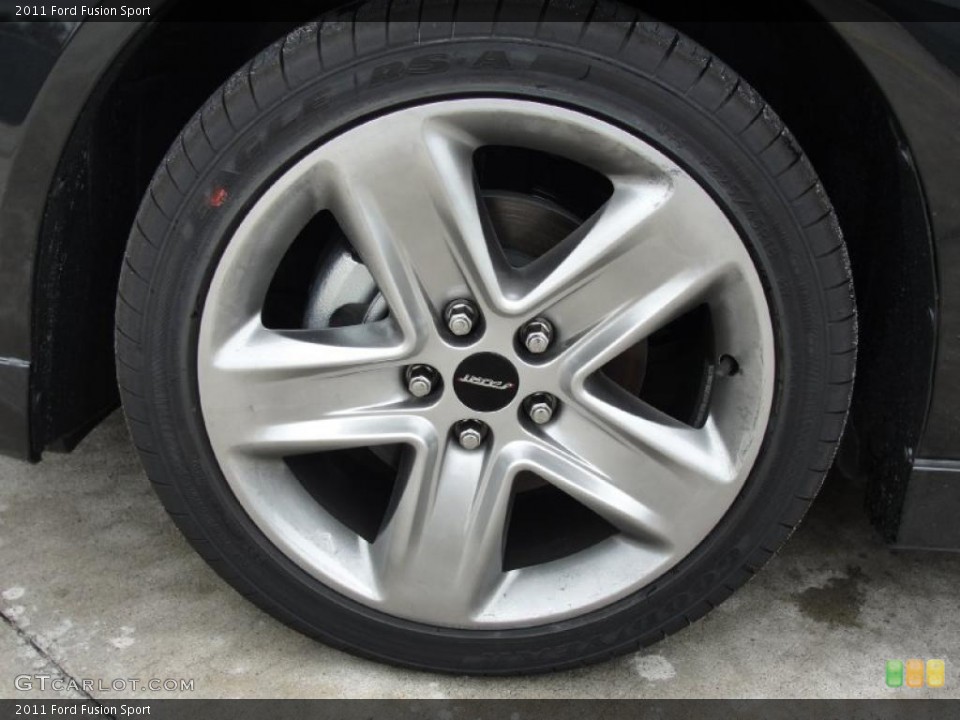 2011 Ford Fusion Sport Wheel and Tire Photo #43891352